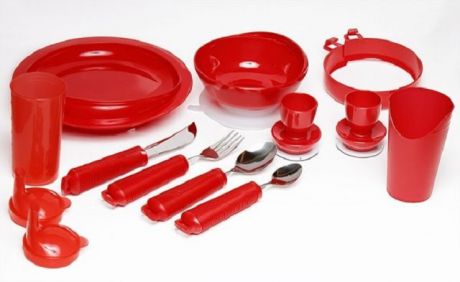 Комплект столовой посуды Titan Deutschland Gmbh (красный) 11 предметов НА-4003