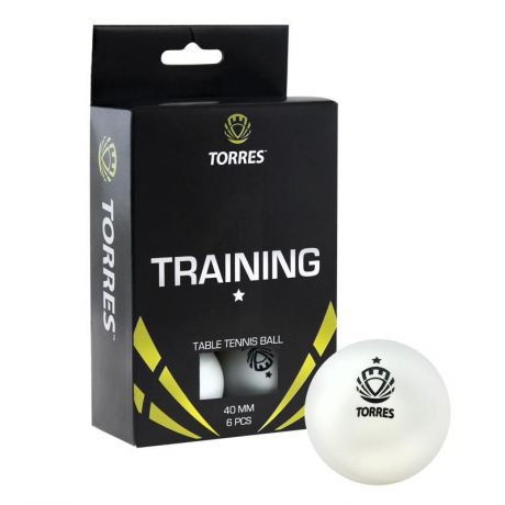 Мячи для настольного тенниса Torres Training 1* 6 шт