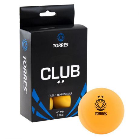 Мячи для настольного тенниса Torres Club 2* 6 шт