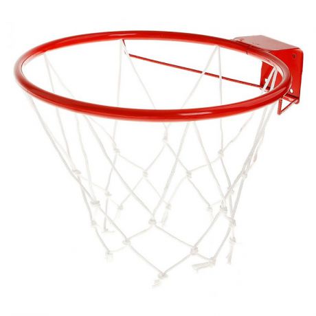 Корзина баскетбольная №5 d 380мм, с сеткой и упором Люкс КБ52