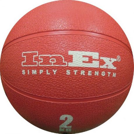 Мяч набивной 2 кг Inex Medicine Ball IN/RMB-2 красный