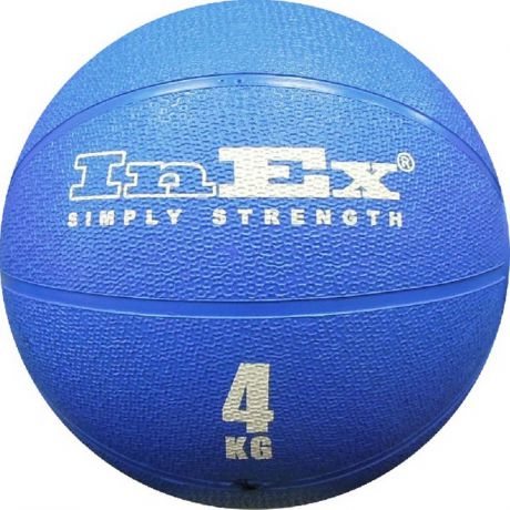 Мяч набивной 4 кг Inex Medicine Ball IN/RMB-4 синий