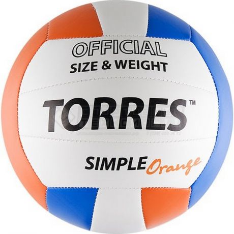 Мяч волейбольный р.5 Torres Simple Orange V30125