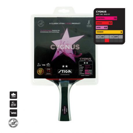 Ракетка для настольного тенниса Stiga Cygnus WRB Crystal ACS 1642-01