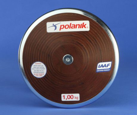 Диск универсальный из прочной клееной фанеры 1 кг. Polanik HPD11-1 Сертификат IAAF № I-11-0492