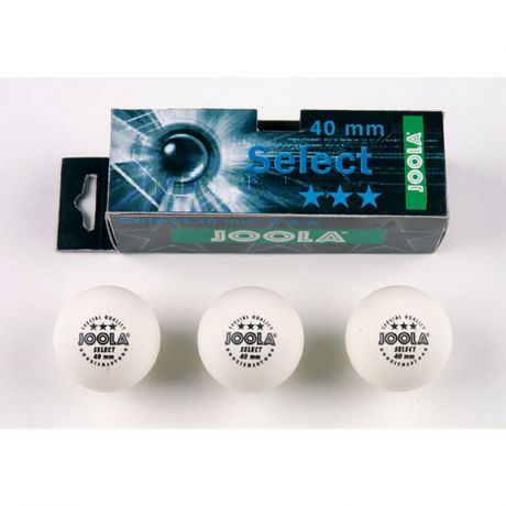 Мячи для настольного тенниса Joola Select 44010, 3 штуки, белый