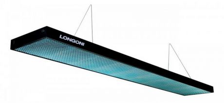 Лампа плоская люминесцентная Longoni Compact (черная, бирюзовый отражатель) 75.205.01.4