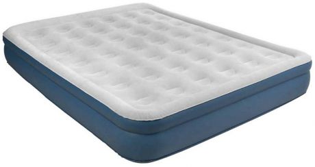 Кровать со встроенным эл. насосом Relax High Raised Air Bed Queen светло-серый 27278EU