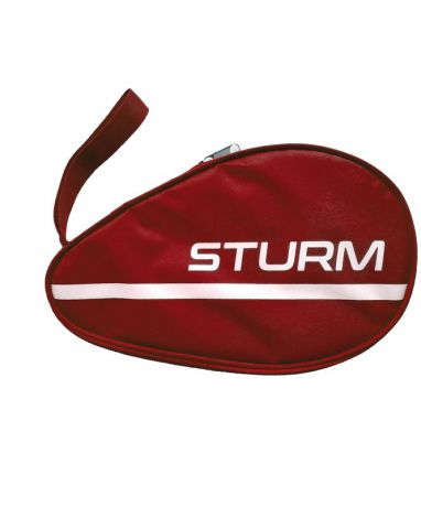 Чехол для ракетки для настольного тенниса Sturm CS-01, для одной ракетки, красный