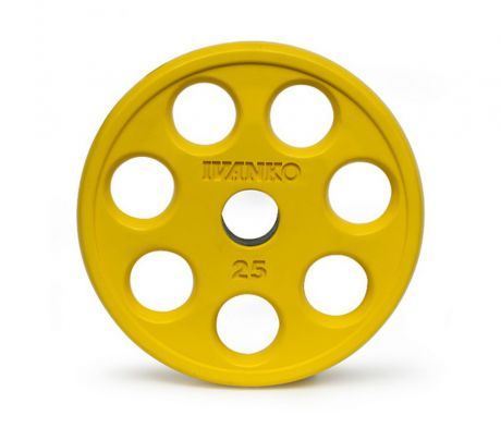 Олимпийский диск d51мм Ivanko ROEZH-15KG желтый