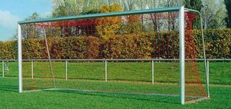 Ворота футбольные передвижные quot;Швейцария quot;, 7,32x2,44 м,глубина 2 м,алюм. Haspo 924-1081