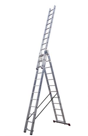 Универсальная лестница Krause Corda 345-850 см, 3х12 перекладин 010445