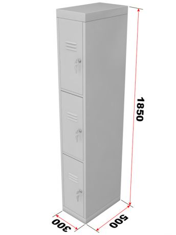 Шкаф для раздевалок металлический 185х30х50 (см)