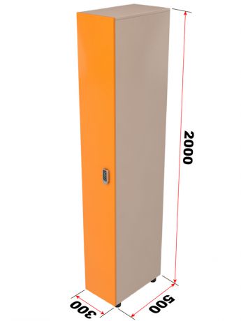 Шкаф для раздевалки ЛДСП 200х50х30(см)