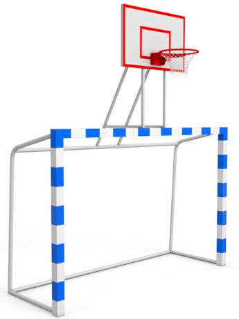 Баскетбольная стойка с воротами, щит фанера влагостойкая Glav 02.115
