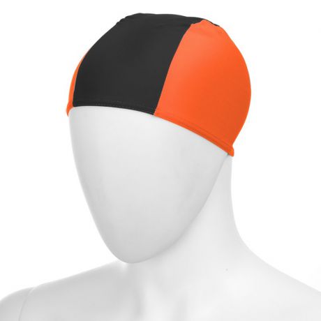 Шапочка для плавания Fashy Fabric Cap 3242-00-93 полиамид/эластан 3 панели, оранжево-черный