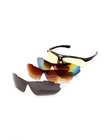 Очки спортивные солнцезащитные Bradex с 5 сменными линзами в чехле SF 0154 красные
