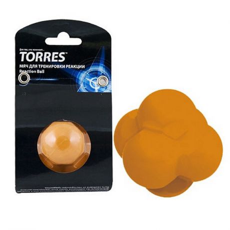 Мяч для тренировки скорости реакции Torres Reaction ball оранжевый