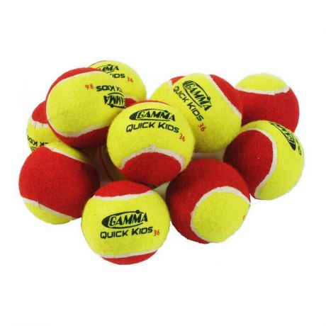 Детские мячи для тенниса Gamma quick kids 36 (red)