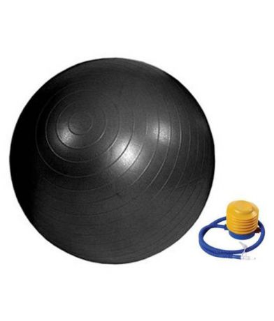 Мяч гимнастический Lite Weights 1869LW 100см, ножной насос, черный