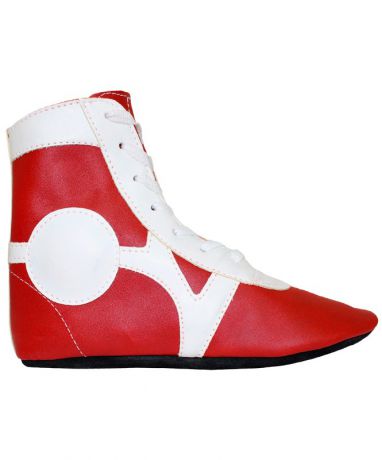 Обувь для самбо Rusco SM-0102 кожа красный