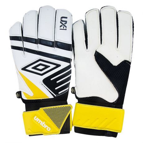 Перчатки вратарские Umbro UX Precision Glove 20533U-11V бело-черно-желтый