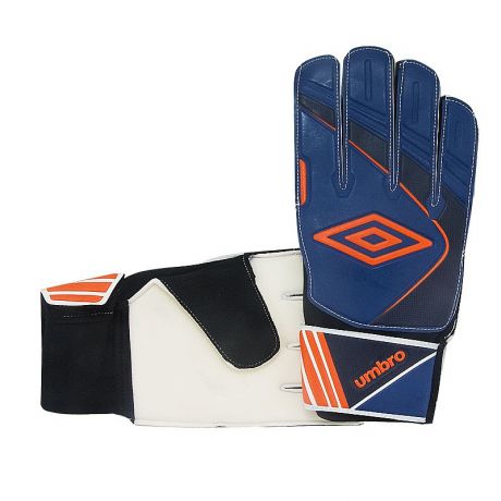 Перчатки вратарские Umbro Stadia Glove 20579U-CXC синий-т.синий-оранжевый