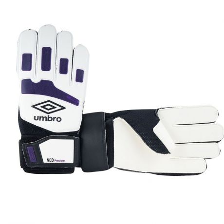 Перчатки вратарские Umbro Neo Precision Glove 20532U CQZ белый-т.фиолетовый-черный