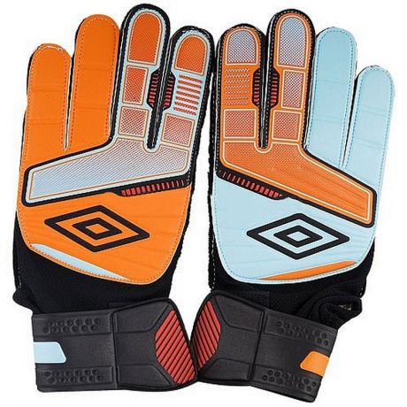 Перчатки вратарские Umbro GT Lite Glove 20161U-TKA голубой-оранжево-черный