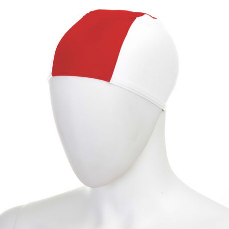 Шапочка для плавания Fashy Fabric Cap 3242-00-51 полиамид/эластан бело-красный