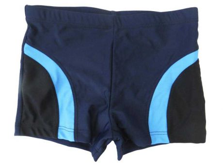 Плавки-шорты Atemi SM10-Q мужские для плавания, однотоные со вставками т.син/чер/гол