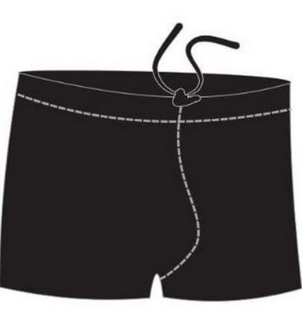 Плавки-шорты Atemi ВМ 5 1 мужские для бассейна, черные