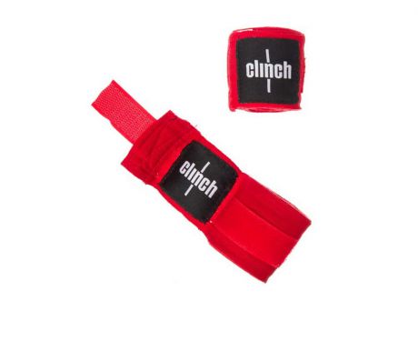 Бинты эластичные Clinch Boxing Crepe Bandage Punch красные C139