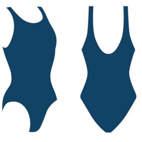 Купальник Atemi женский для бассейна BW 1 2 темно-синий