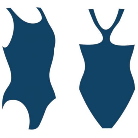 Купальник Atemi женский для бассейна, борцовка BW 2 2 темно-синий