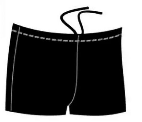 Плавки-шорты Atemi ВВ 4 1 детские для бассейна, черные