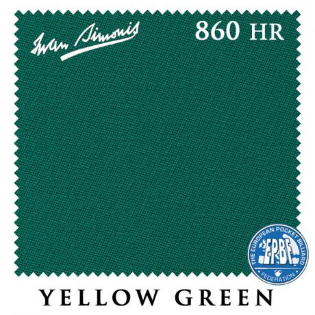 Сукно Iwan Simonis 860 198см HR Yellow Green 60М