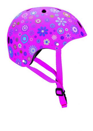 Шлем Globber Printed Helmet Junior Flowers pink