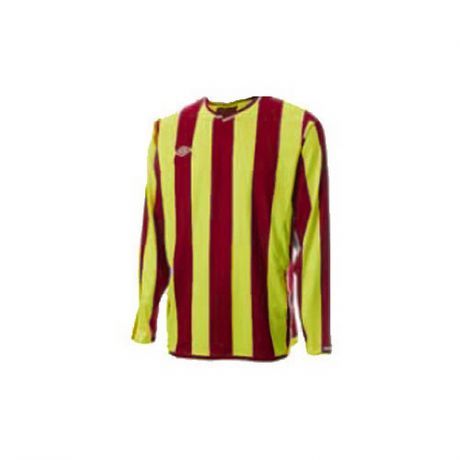 Игровая футболка с длинным рукавом Umbro Mens Line L/S Jersey U93885-9CT (жёл/красн)