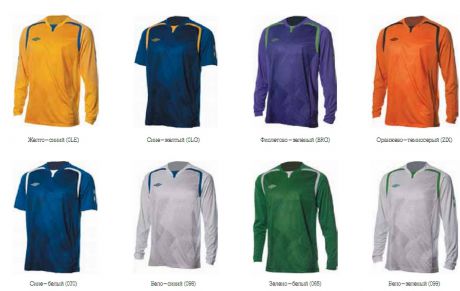 Игровая футболка с длинным рукавом Umbro Ireland Jersey L/S U91774-0LG (син/жёл/жёл)