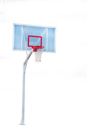Стойки баскетбольные ФСИ уличные, вылет 1,2 м, для щита из оргстекла 180x105cм, пара, 8597
