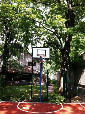 Стойки баскетбольные ФСИ уличные, вылет 1,2 м, для щита из фанеры 180x105cм, пара, 6550