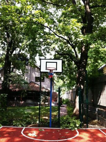 Стойка баскетбольная ФСИ уличные, вылет 0,5 м, для щита из фанеры 120х90, 180x105cм, пара, 5384