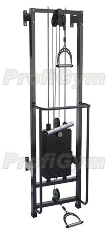 Тренажер блочный реабилитационный ProfiGym (пристенный) стэк 50 кг ТРБ2500-Д-П-1-50(Classic)