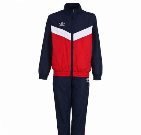 Костюм спортивный Umbro Unity Lined Suit брюки прямые 463115 (291) красн/т.син/бел.