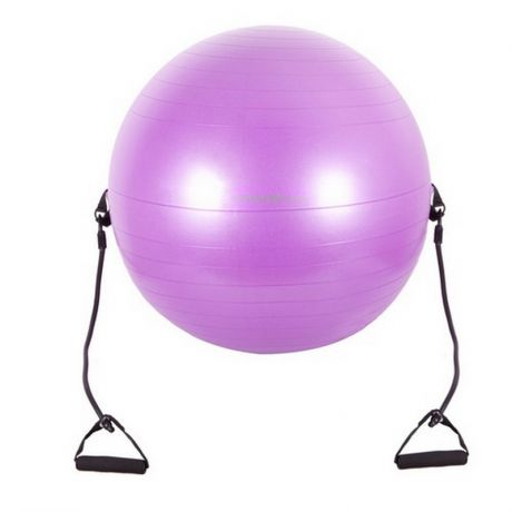 Мяч гимнастический с эспандером Body Form BF-GBE01AB D=75 см пурпурный