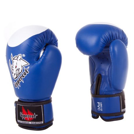 Перчатки боксерские UBG-01 PVC Blue