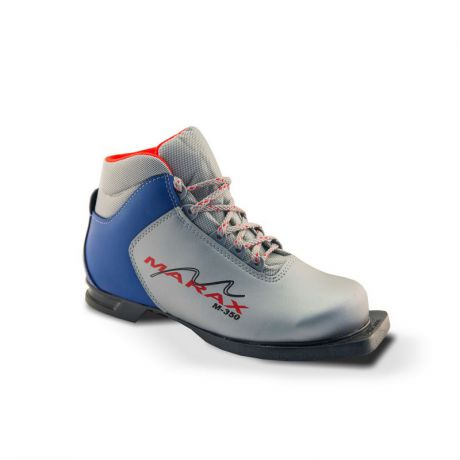 Ботинки лыжные Marax M-350 серебряно-синие