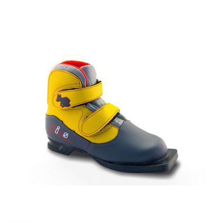 Ботинки лыжные NN75 Kids серо-желтые