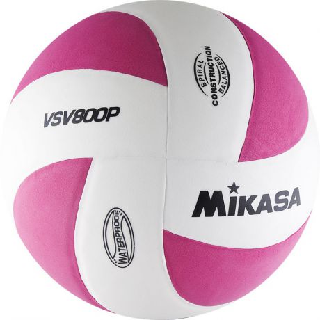 Мяч волейбольный тренировочный Mikasa VSV800 P р.5 бело-розовый